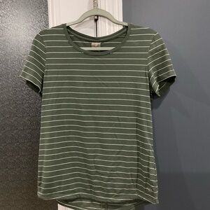 CALIA by Carrie Underwood Olive Striped Tee